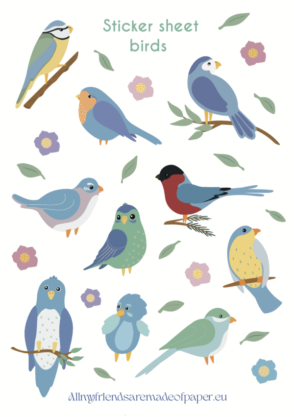 Birds sticker sheet - Image 4