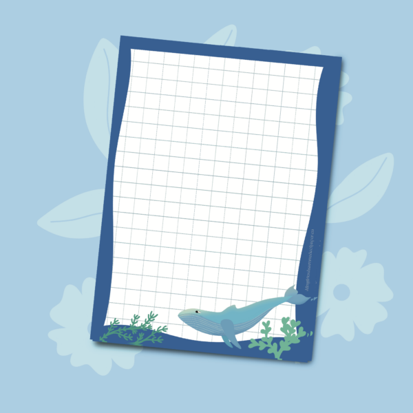 Notepad whale