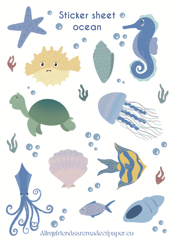 Ocean sticker sheet - Image 5