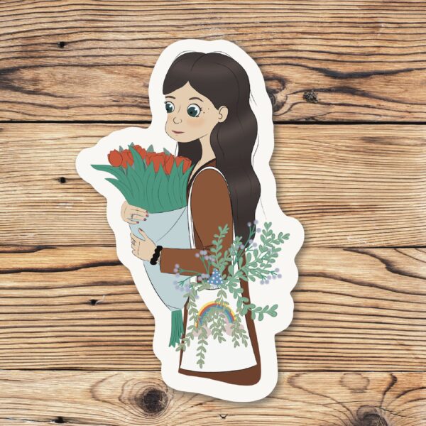 Sticker Johanna the flower girl